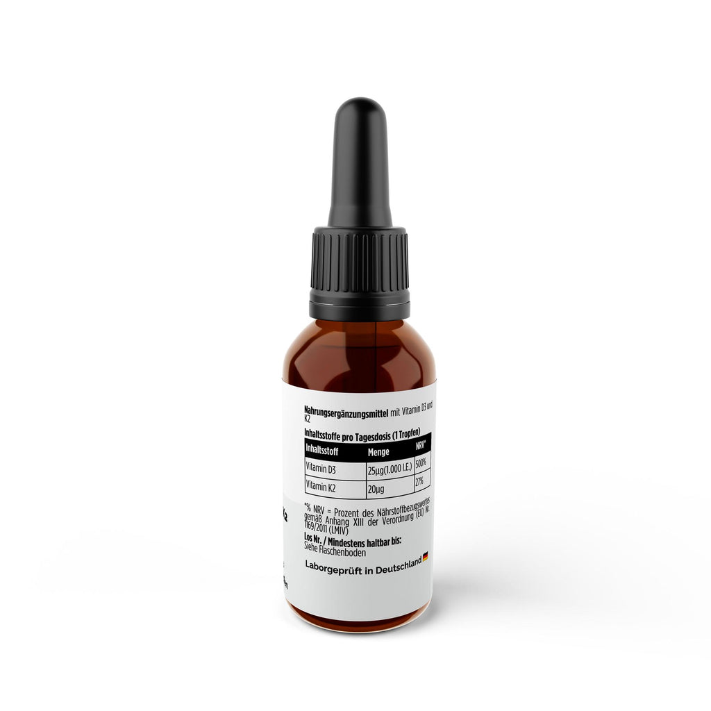Vitamin D3 + K2 - 1.700 Tropfen (1.000 I.E.) - 50ml