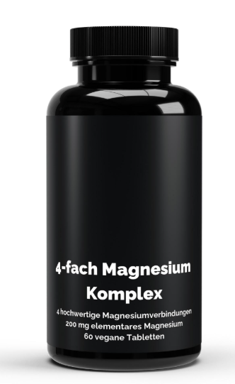 Magnesium 4fach Komplex - 60 vegane Tabletten