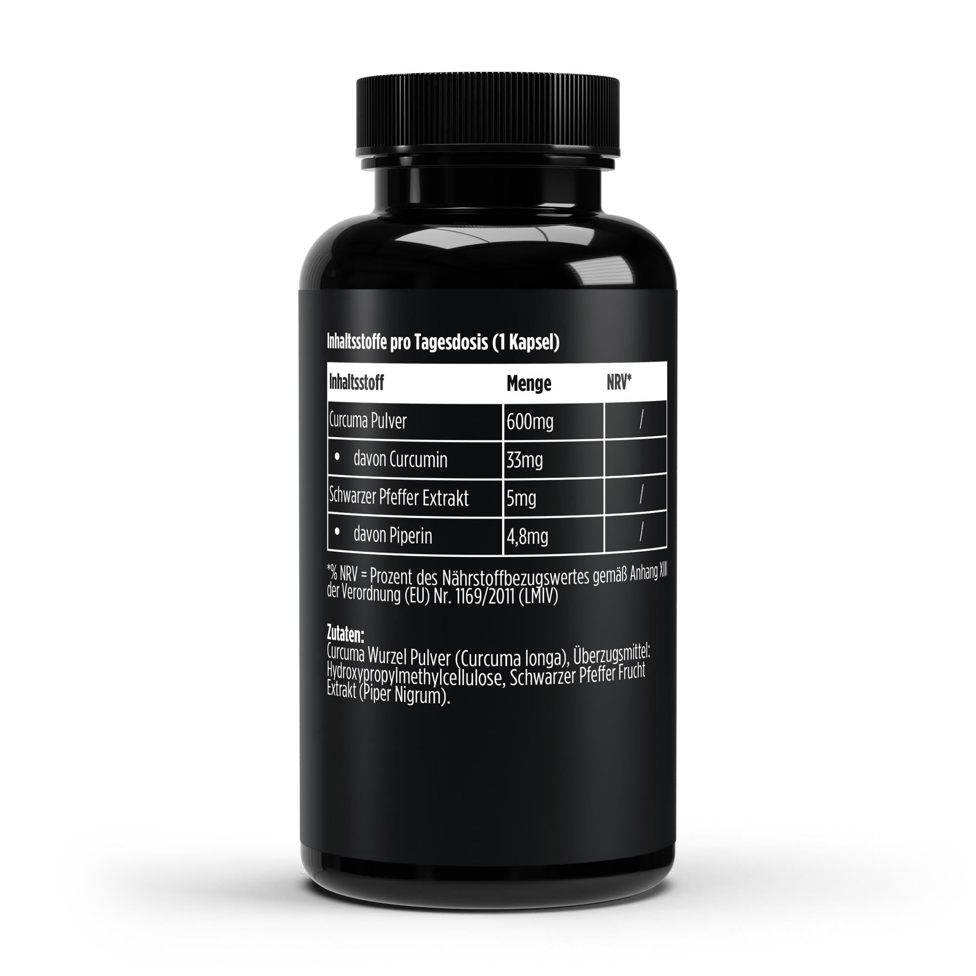 Curcuma + Piperin - 60 Kapseln